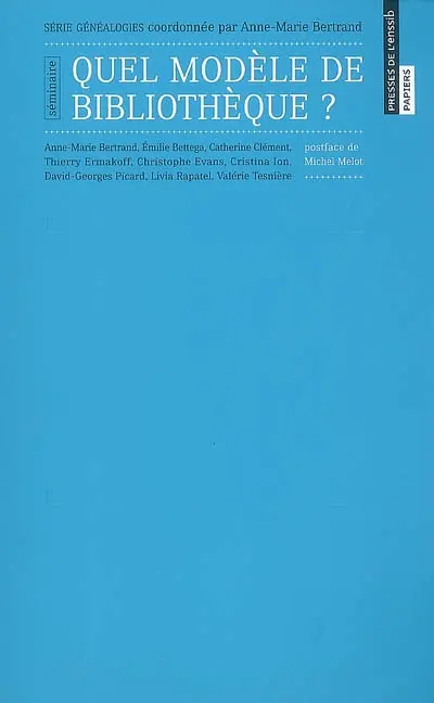 Quel modèle de bibliothèque ?
