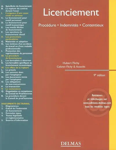 Licenciements : procédure, indemnités, contentieux