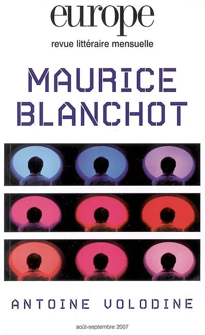 Europe, n° 940-941. Maurice Blanchot