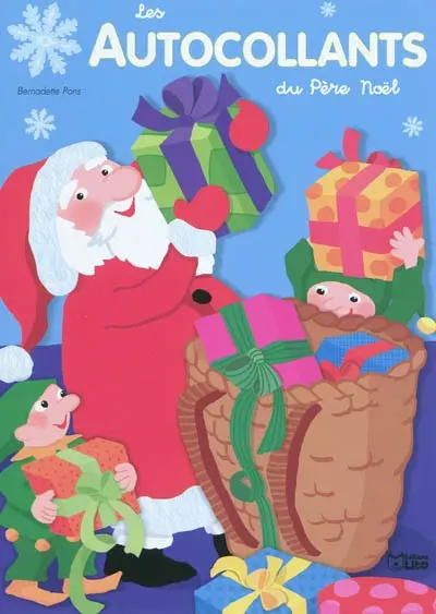 Les autocollants du Père Noël : bleu