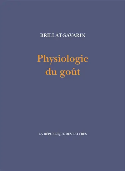 Physiologie du goût