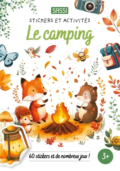 Le camping : 60 stickers et de nombreux jeux !