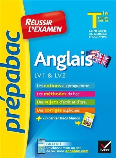 Anglais LV1 & LV2 terminale toutes séries