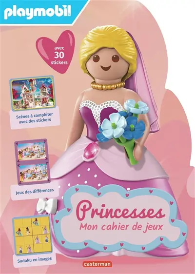 Playmobil princesses : mon cahier de jeux