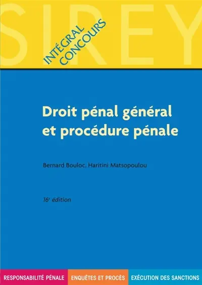 Droit pénal général et procédure pénale