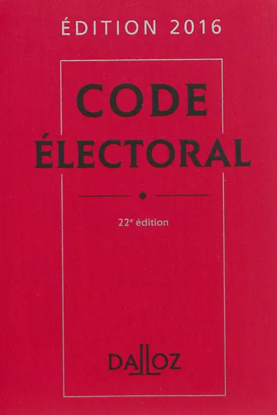 Code électoral 2016