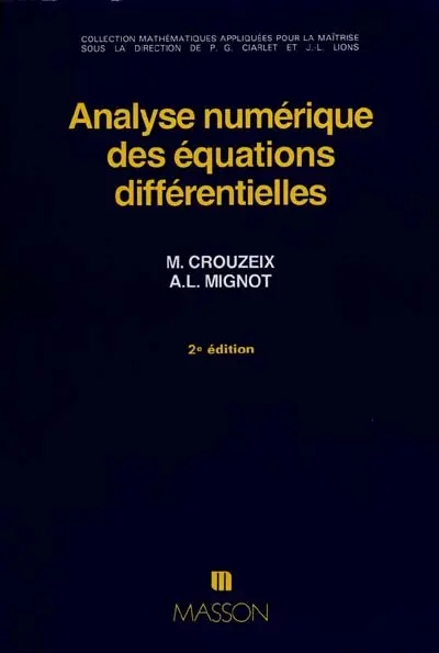 Analyse numérique des équations différentielles