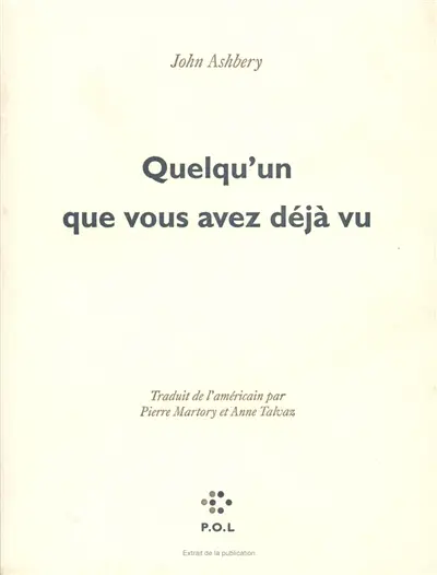 Quelqu'un que vous avez déjà vu