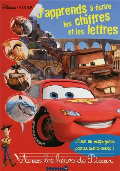 J'apprends à écrire les chiffres et les lettres avec les héros de Pixar