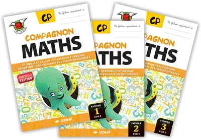 Compagnon maths CP : tout le programme dans trois fichiers