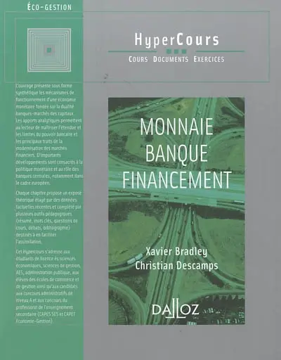 Monnaie, banque, financement