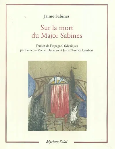 Sur la mort du Major Sabines
