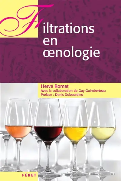 Filtrations en oenologie : recherche d'une clarification et d'une limitation des filtrations par les pratiques oenologiques, réflexions sur l'intérêt des filtrations, aspects théoriques et caractérisation des vins : conditions de mise en oeuvre, applications pragmatiques et incidences