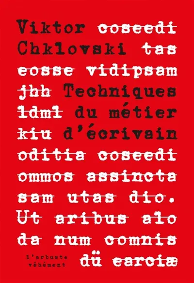 Techniques du métier d'écrivain