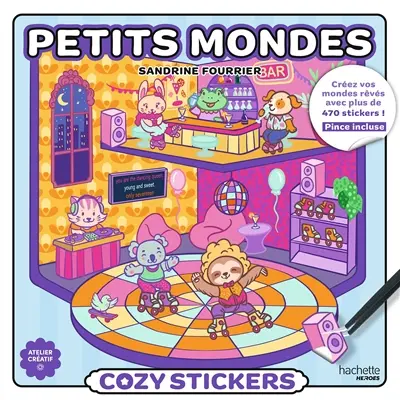 Cozy stickers (avec pince) : Petits mondes