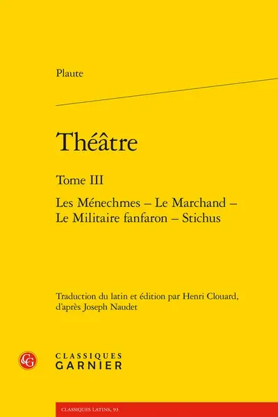 Théâtre. Vol. 3