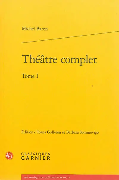 Théâtre complet. Vol. 1