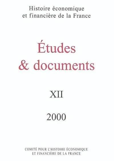 Etudes et documents. Vol. 12. 2000