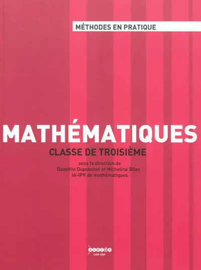 Mathématiques, classe de troisième