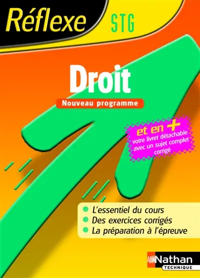Droit STG : nouveau programme