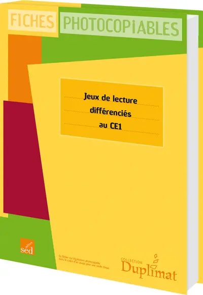 Jeux de lecture différenciés au CE1 : fiches photocopiables