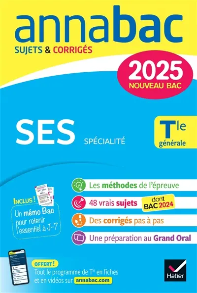 SES spécialité, terminale générale : nouveau bac 2025