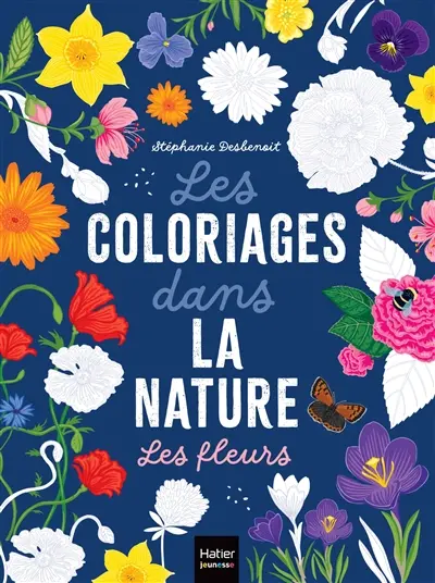 Les coloriages dans la nature. Les fleurs