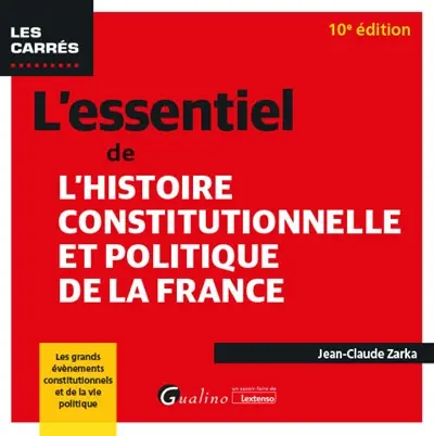 L'essentiel de l'histoire constitutionnelle et politique de la France : les grands événements constitutionnels et de la vie politique
