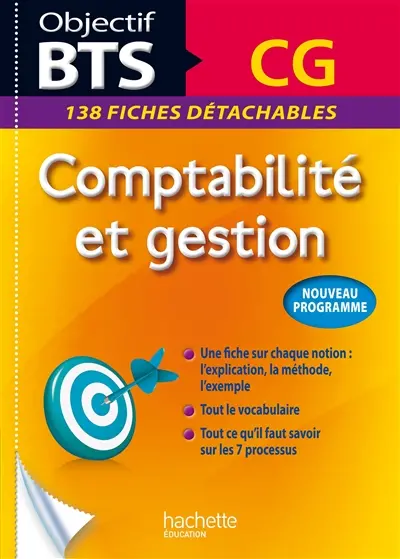 Comptabilité et gestion, BTS CG : 138 fiches détachables