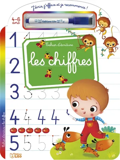 Les chiffres : cahier d'écriture