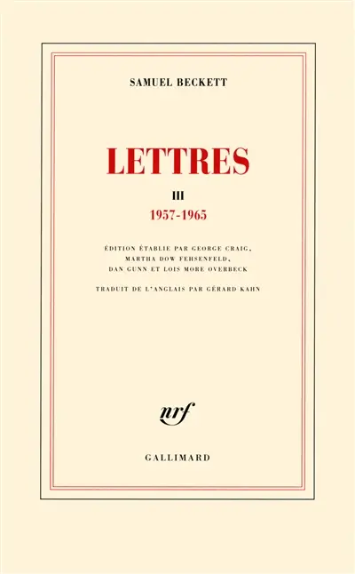 Lettres. Vol. 3. 1957-1965