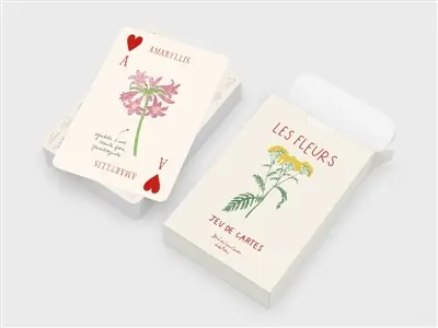 Jeu de 52 cartes Fleurs