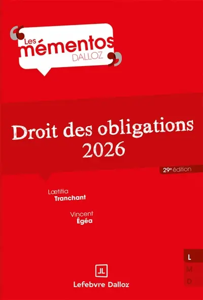 Droit des obligations : 2026