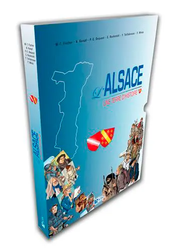 L'Alsace : une terre d'histoire : coffret BD Bas-Rhin+Haut-Rhin