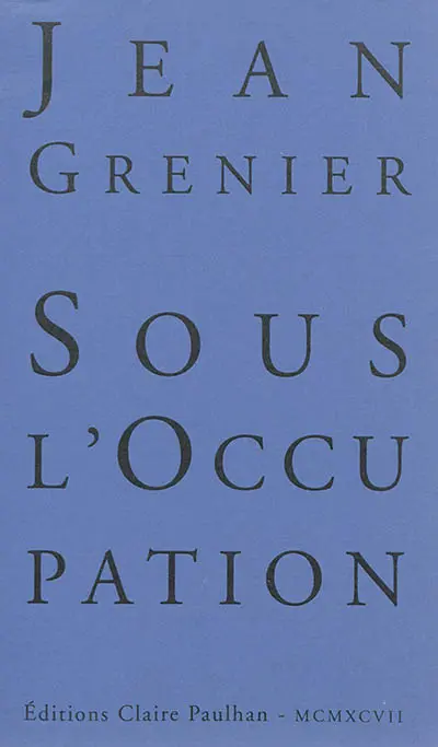 Sous l'Occupation