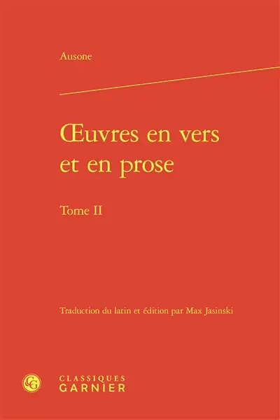 Oeuvres en vers et en prose. Vol. 2