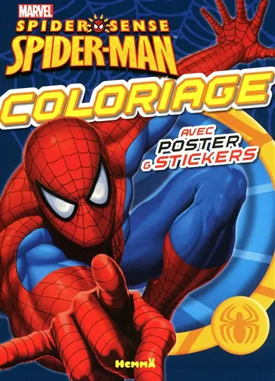 Spider-Man, Spider-sense : coloriage avec poster & stickers