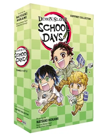 Demon slayer school days : coffret collector : tomes 1 et 2