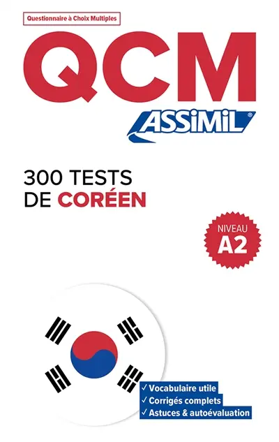 300 tests de coréen, niveau A2 : QCM