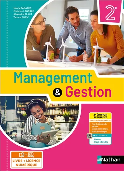 Management & gestion, 2de : i-manuel 2.0, livre + licence élève