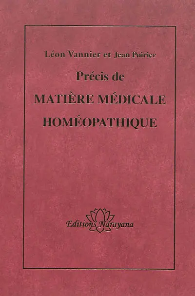 Précis de matière médicale homéopathique