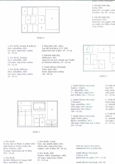 Raffaella della Olga, Camila Oliveira Fairclough, Elsa Werth : forsythia, lilac and geranium : exposition, Rennes, Cabinet du livre d'artiste, du 4 février au 22 avril 2021