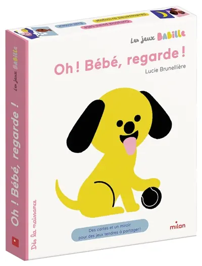Oh ! Bébé, regarde ! : des cartes et un miroir pour des jeux tendres à partager !