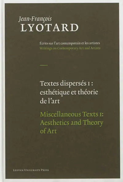 Textes dispersés. Miscellaneous texts