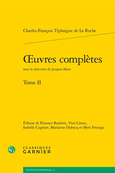 Oeuvres complètes. Vol. 2