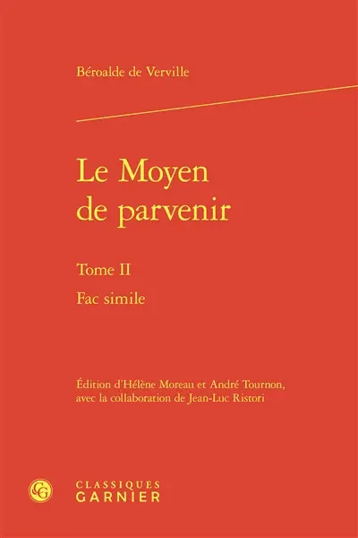 Le moyen de parvenir. Vol. 2. Fac simile