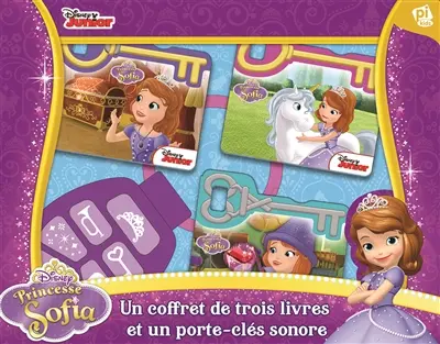 Trois histoires de clés avec Princesse Sofia : 3 livres et un porte-clés sonore