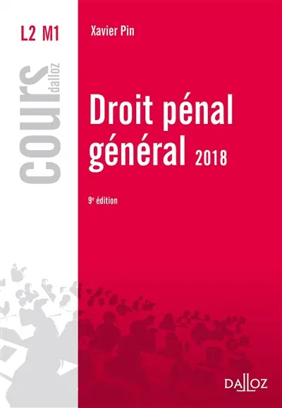 Droit pénal général 2018 : L2 M1