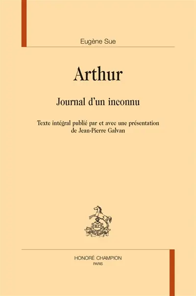 Arthur : journal d'un inconnu