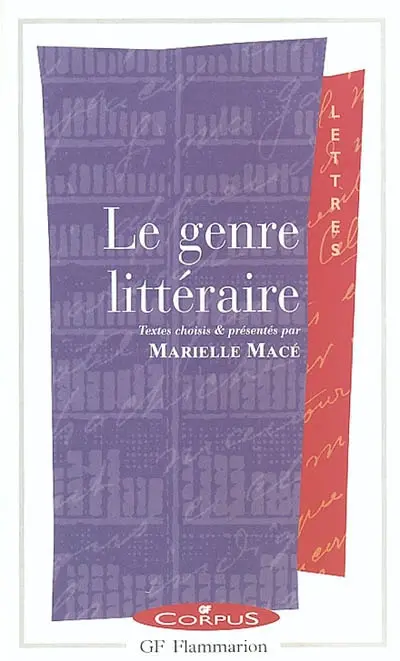 Le genre littéraire